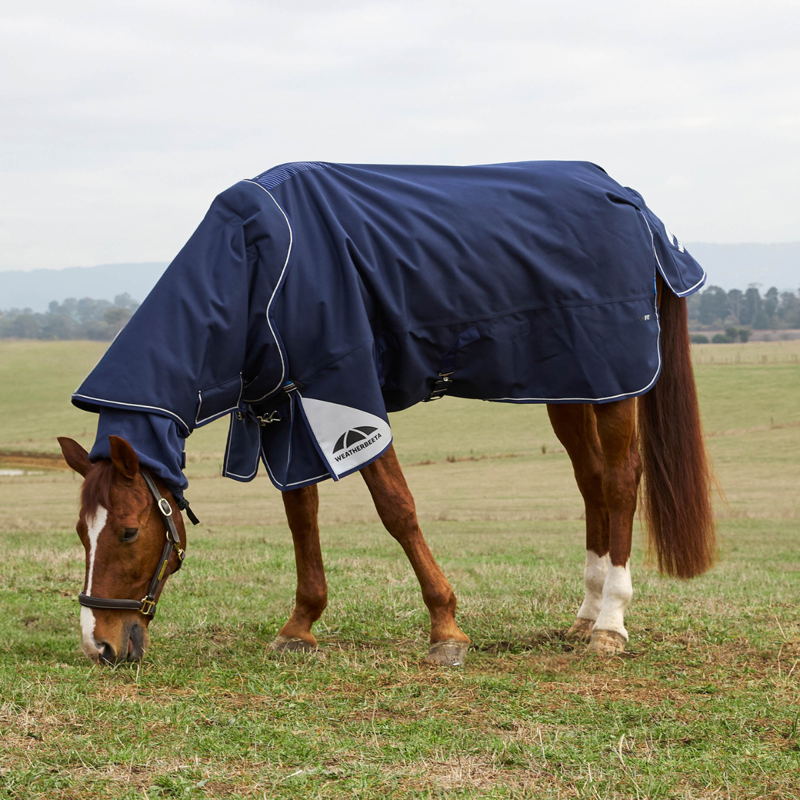 WeatherBeeta ComfiTec Ultra Detach-A-Neck 360g Turnout Rug - Navy