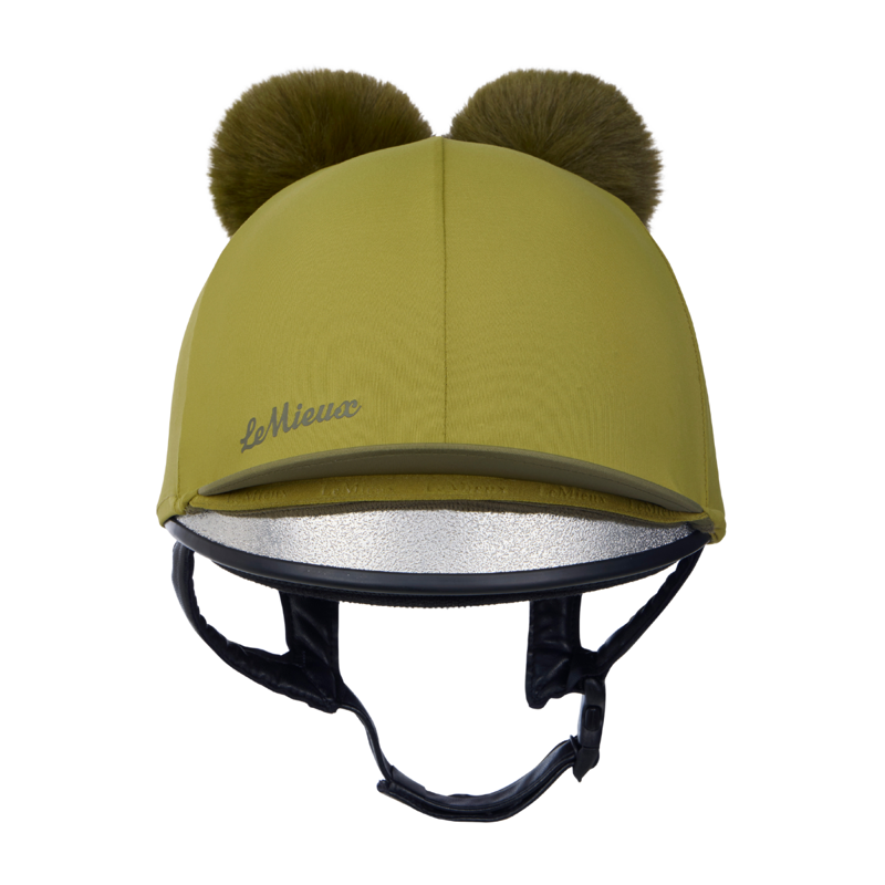 LeMieux Mini Double Pom Hat Silk - Gooseberry-1