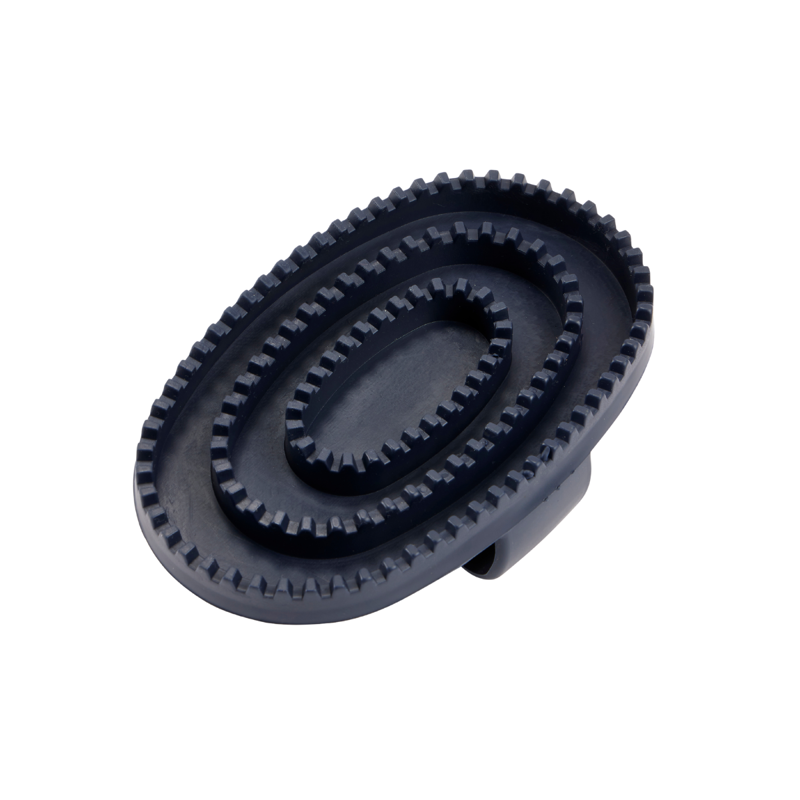 LeMieux Rubber Curry Comb - Navy-1