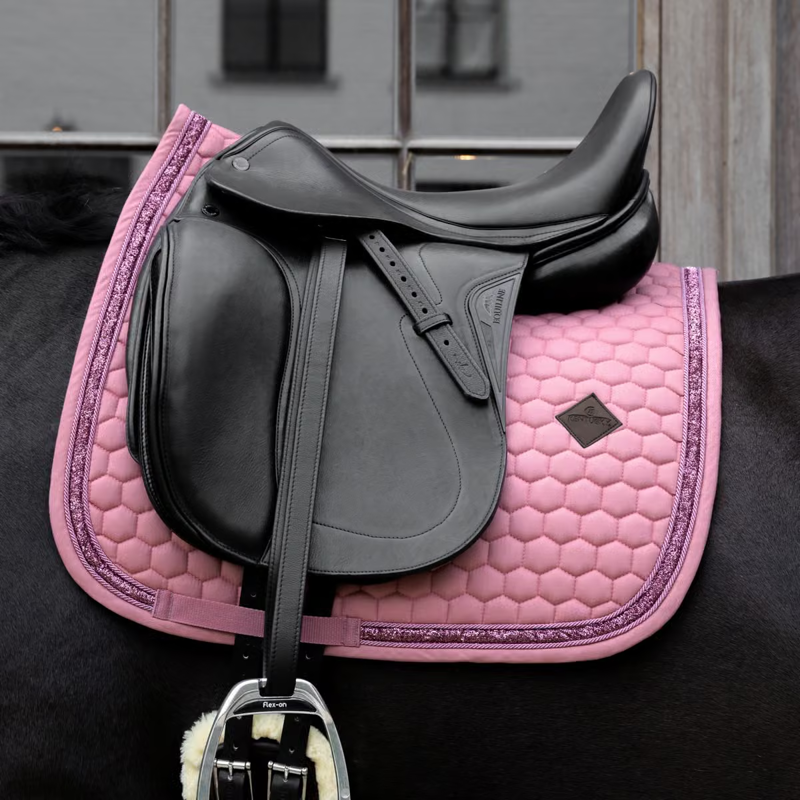 Kentucky Glitter Band Dressage Saddlepad - Fuchsia-1