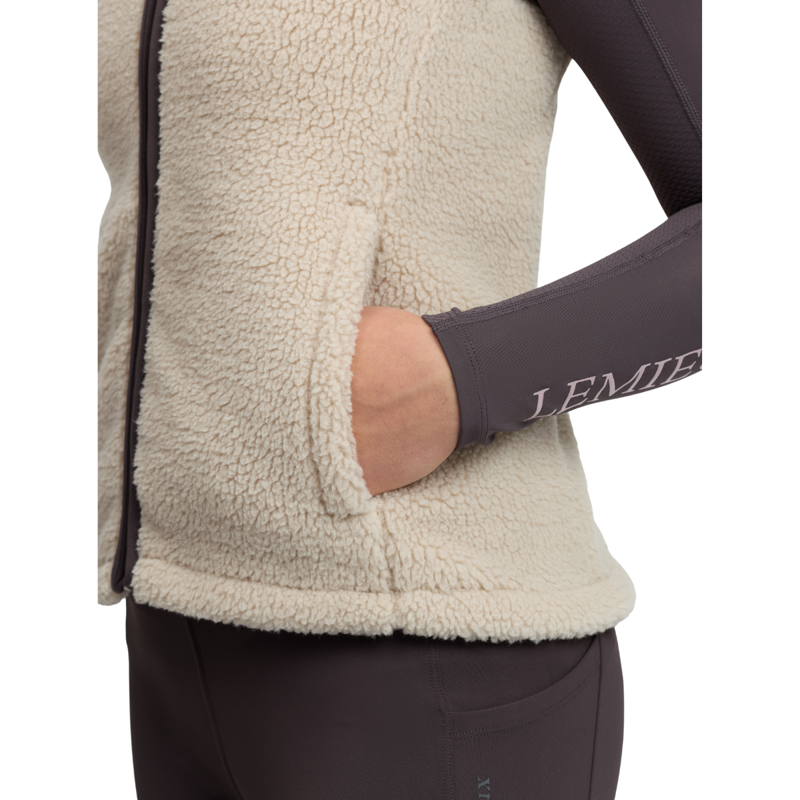 LeMieux Young Rider Trinity Teddy Gilet - Almond-3