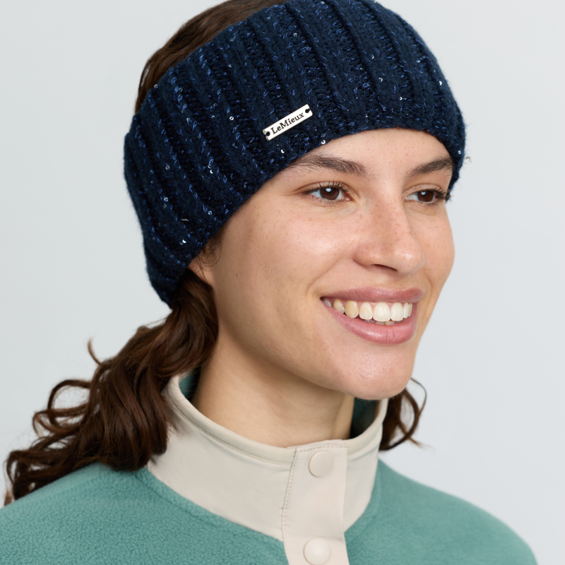 LeMieux Bernie Sequin Headband - Navy-1