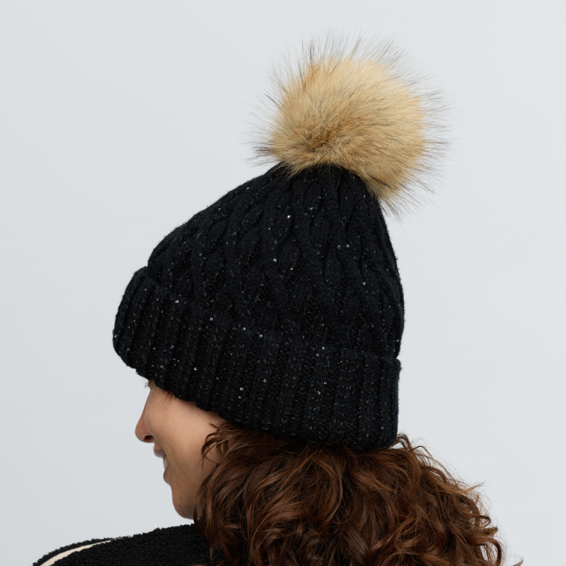 LeMieux Bernie Sequin Beanie - Black-2