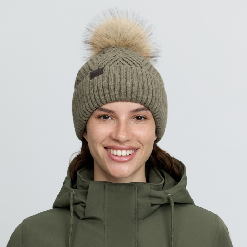 LeMieux Clara Knit Beanie - Willow Green-1