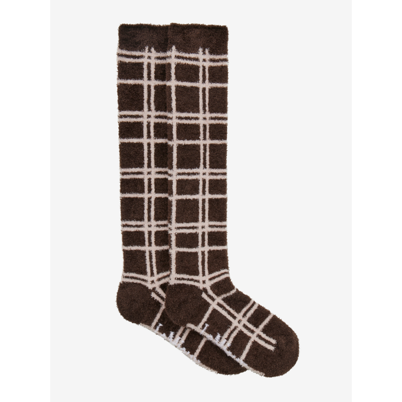 LeMieux Heritage Check Fluffies - Cocoa-1
