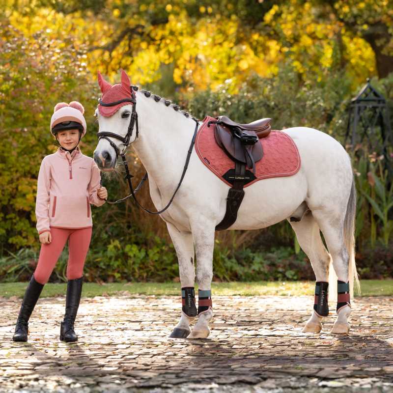 LeMieux Mini Suede Jump Square - Spiced Earth-1
