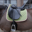 Kentucky Softshell Onion Quilt Dressage Saddlepad Full - Khaki/Old Rose
