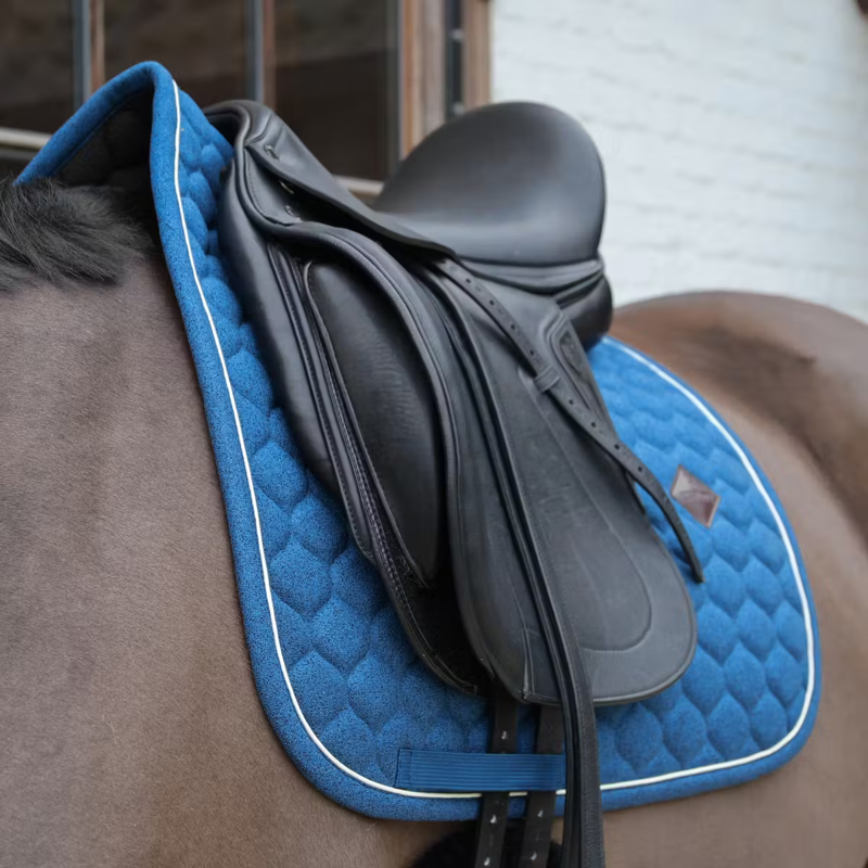 Kentucky Melange Dressage Saddlepad Full - Navy-1