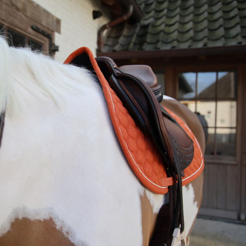 Kentucky Melange Jumping Saddlepad Full - Orange-1