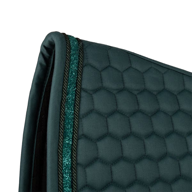 Kentucky Glitter Band Dressage Saddlepad - Emerald-1