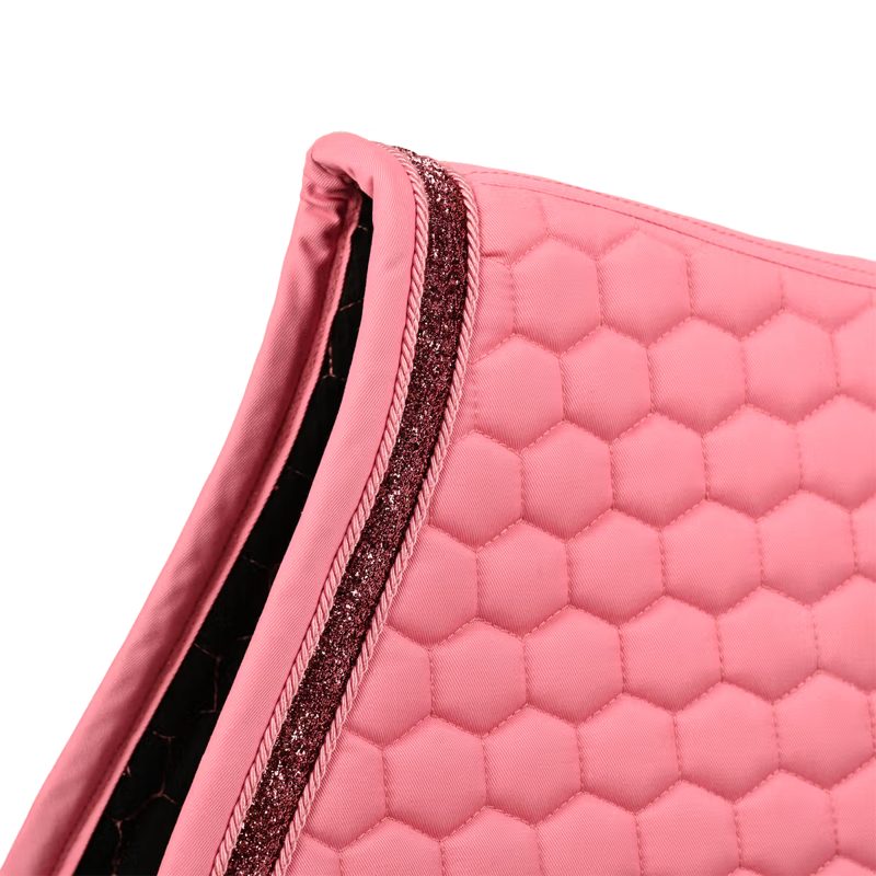 Kentucky Glitter Band Jumping Saddlepad - Old Rose-1