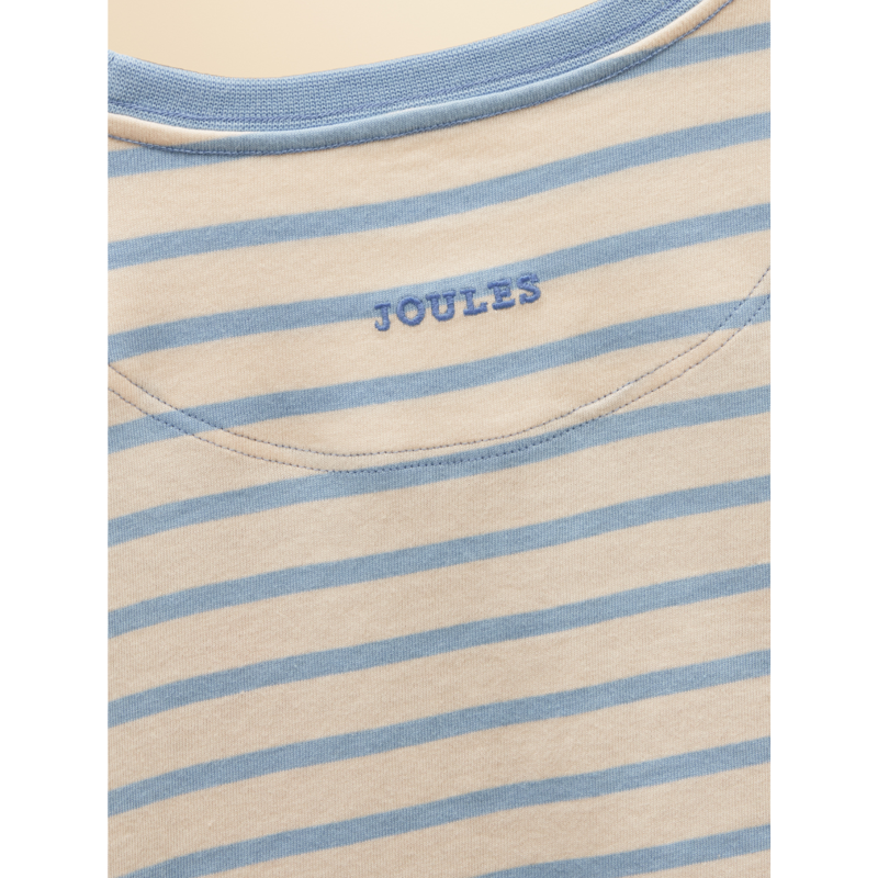 Joules Girls' Ava Applique Long Sleeve T-Shirt - Blue Stripe-3