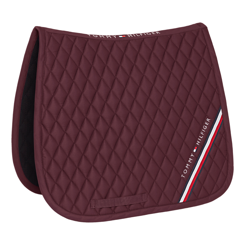 Tommy Hilfiger Stanford Dressage Saddlepad - Deep Burgundy-1
