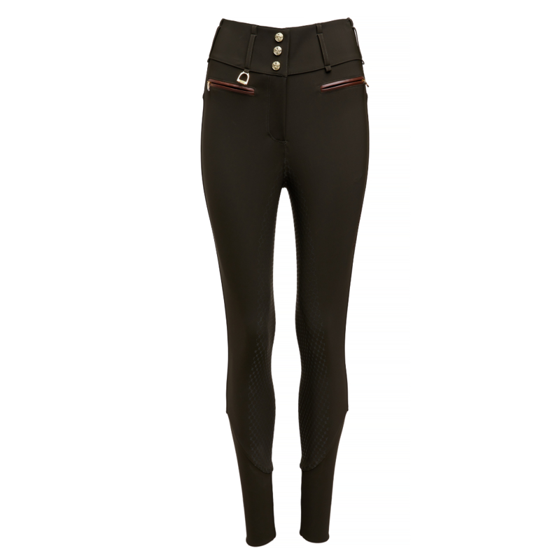 Holland Cooper Thermal Heritage Breeches - Dark Olive-5