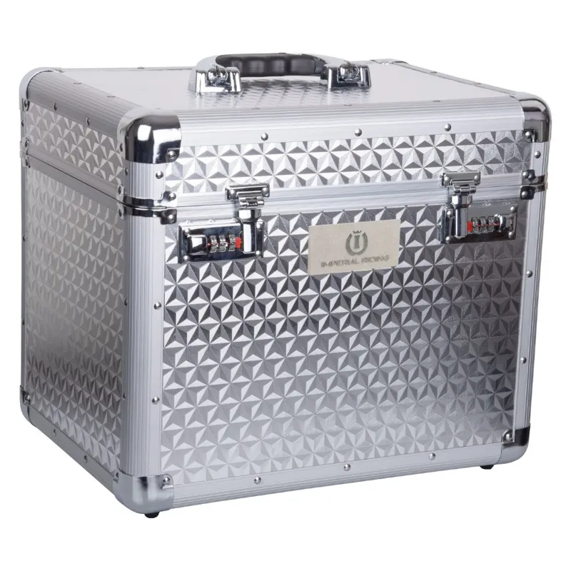 Imperial Riding IRHShiny Grooming Box - Silver