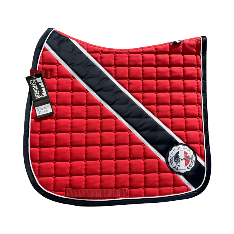 Eskadron BiColour Saddlecloth Classic Sports - Pepper Red