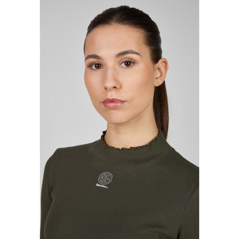 Eskadron Turtleneck Rib Shirt Dynamic AW25 - Deep Green-2