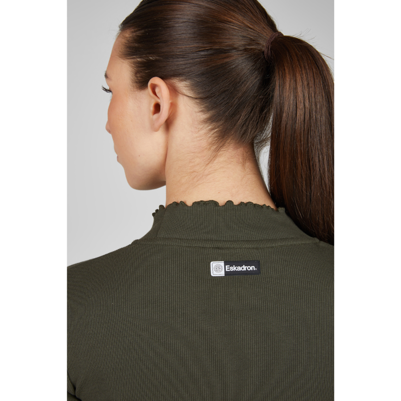 Eskadron Turtleneck Rib Shirt Dynamic AW25 - Deep Green-4