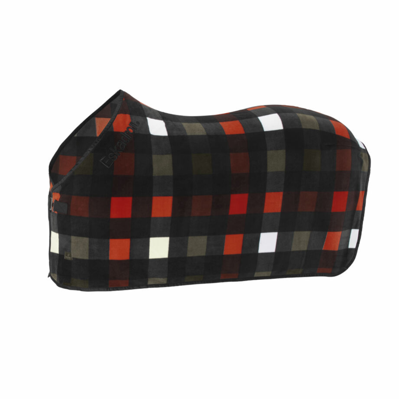 Eskadron Fleece Check Sweat Rug Dynamic AW25 - Black/White/Deep Green/Poppy Red