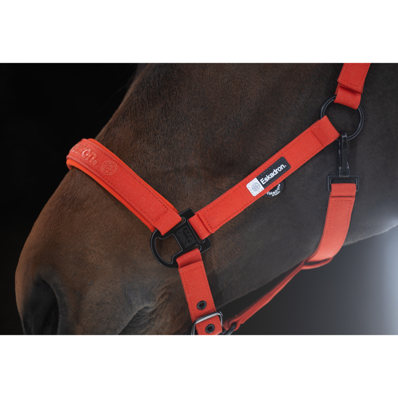 Eskadron Sparkle Double Pin Headcollar Dynamic AW25 - Poppy Red-1