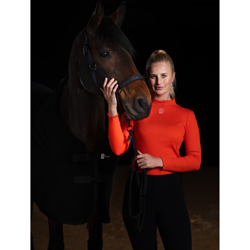 Eskadron Turtleneck Rib Shirt Dynamic AW25 - Poppy Red-4