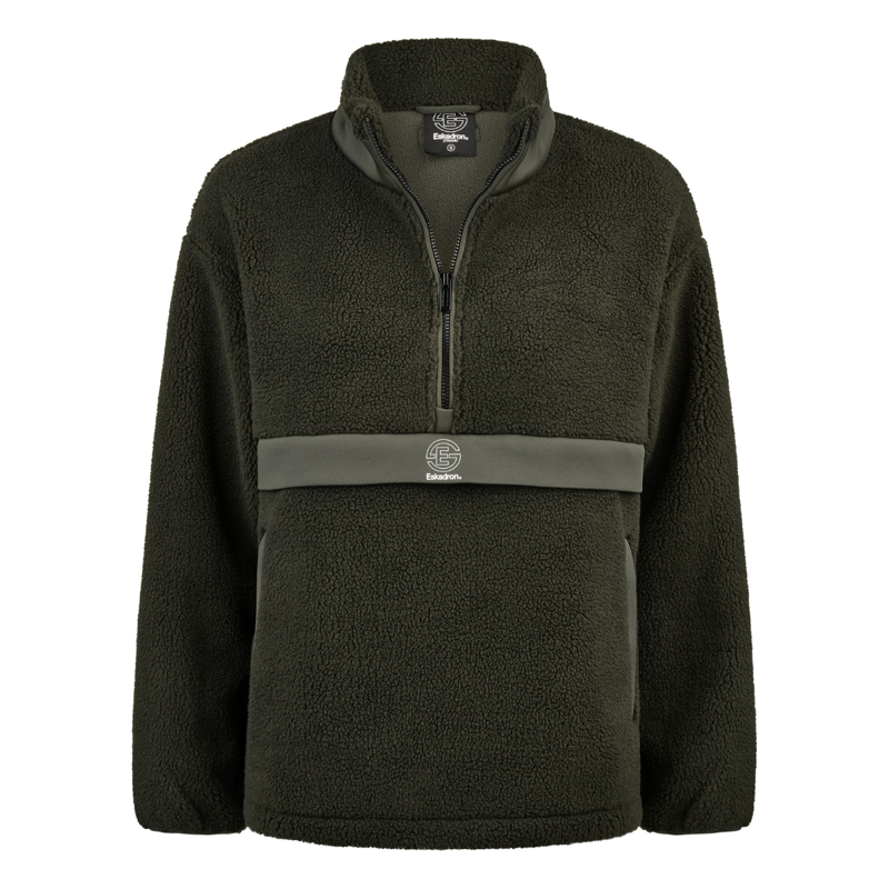 Eskadron Half-Zip Teddy Sweater Dynamic AW25 - Deep Green