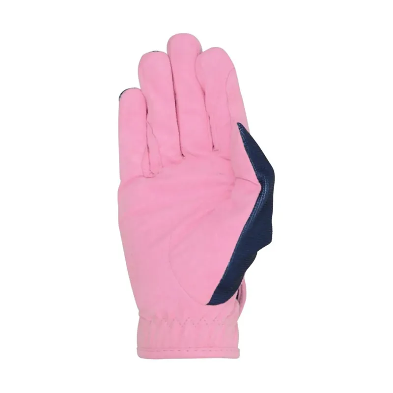 Little Unicorn Children's Riding Gloves by Little Rider XL - Candy Pink/Navy-1
