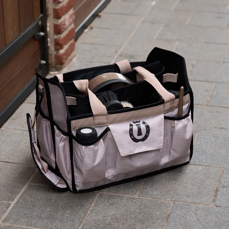Imperial Riding Basic Stable Bag - Taupe Herringbone-1