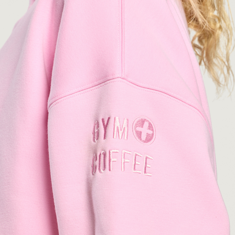 Gym + Coffee Women's Snap Collar Sierra Sweatshirt - Pink Blossom-10