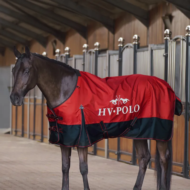 HV Polo Essential 0g Turnout Rug - Redrose