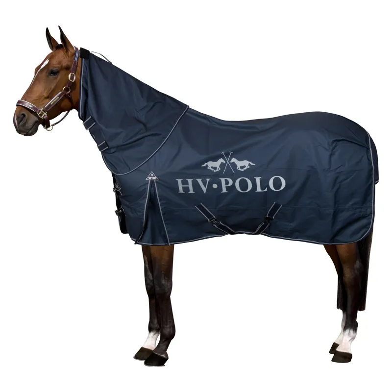 HV Polo Essential 0g Turnout Rug Neck - Navy-3