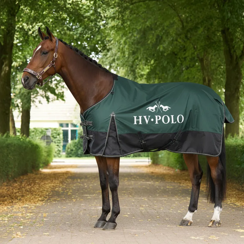 HV Polo Essential 0g Turnout Rug - Duck Green