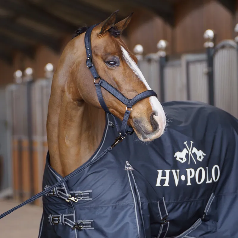 HV Polo Essential 200g Turnout Rug - Navy-1