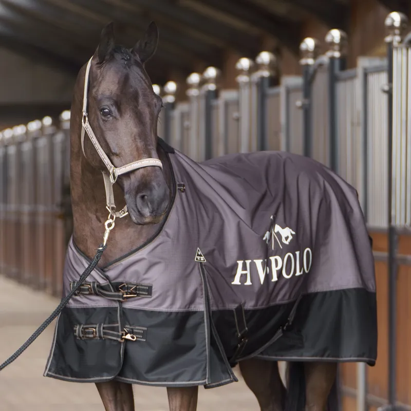 HV Polo Essential 200g Turnout Rug - Stone-1