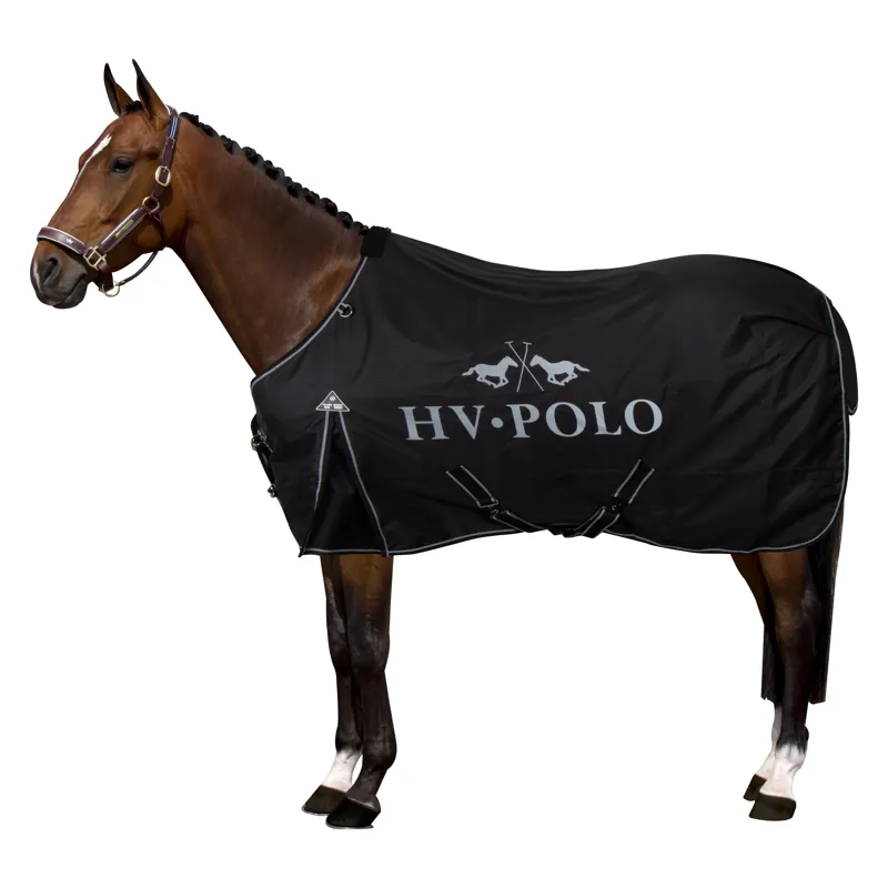 HV Polo Essential 200g Turnout Rug - Black-3