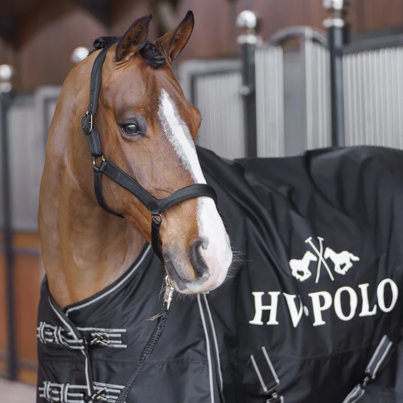 HV Polo Essential 200g Turnout Rug - Black-1