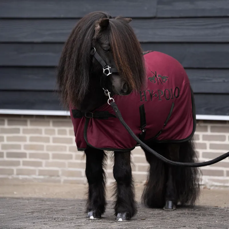 HV Polo Sacha Fleece Rug - Wine-1