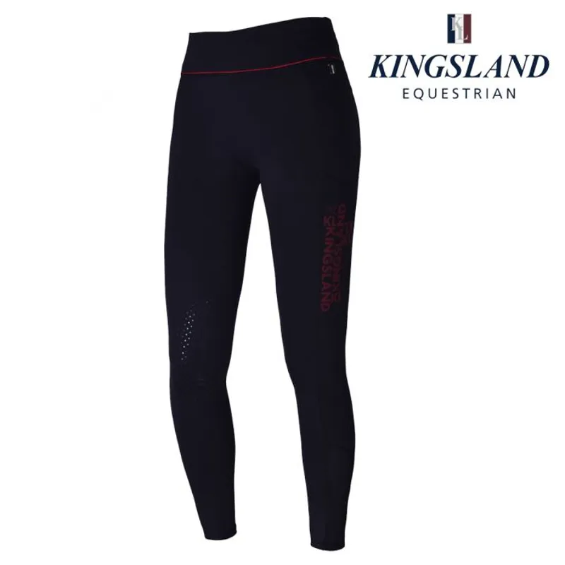 Kingsland KL karina Knee Grip Ladies Riding Tights -  Red High Risk