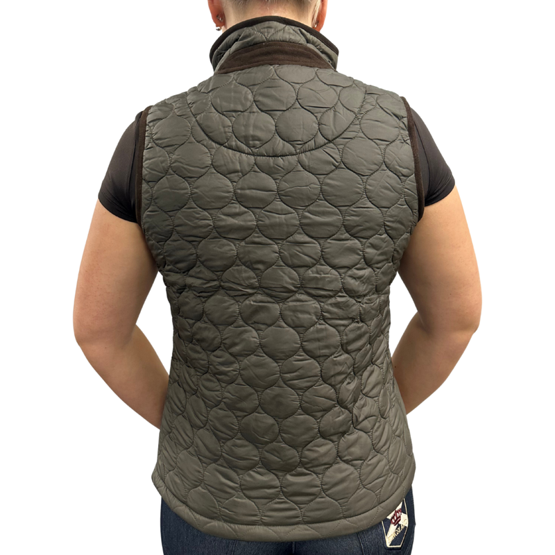 KL Buonarrotti Ladies Padded Gilet - Olive-1