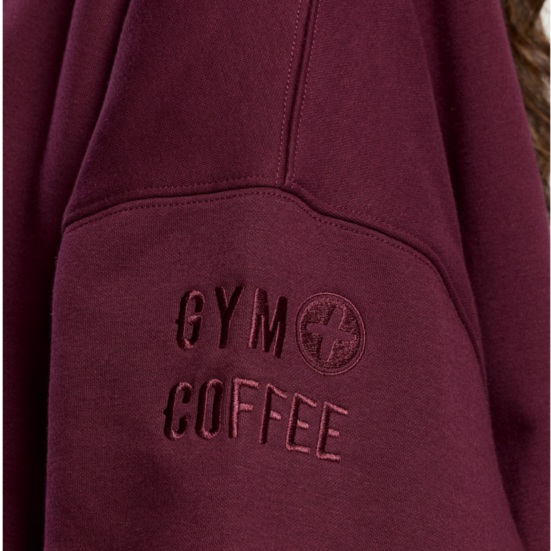Gym + Coffee Women's Snap Collar Sierra Sweatshirt - Cherry Crush-8