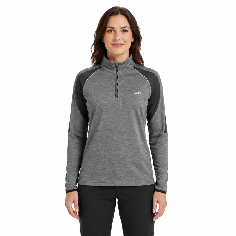 Horseware AA Nuoro Long Sleeve Half Zip Top - Charcoal