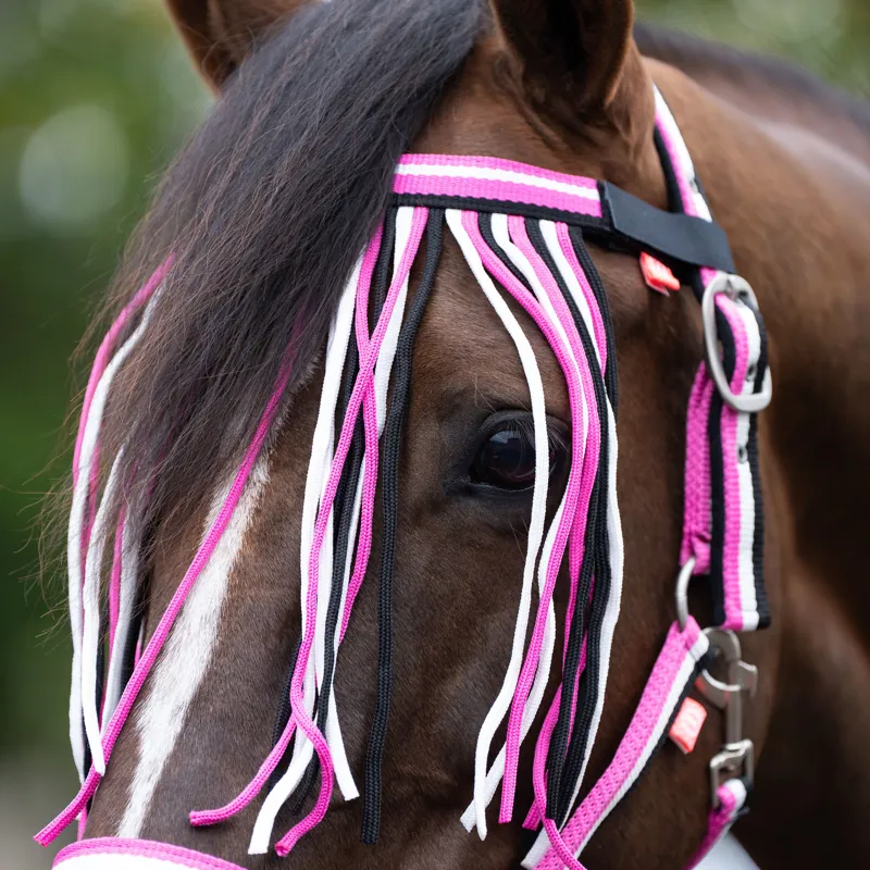 Imperial Riding Fly Fringe - Neon Pink-2