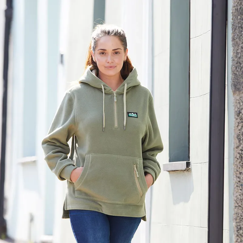 Ridgeline Women's Ballistic Fleece Hoodie - Khaki Green-3