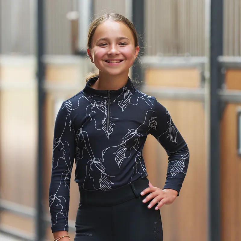 Imperial Riding Kids Lana Top - Taupe-2