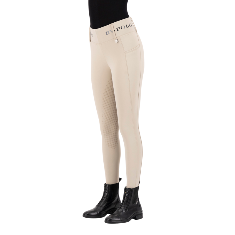 HV Polo Ladies Favourite Full Grip Riding Tights - Walnut-2