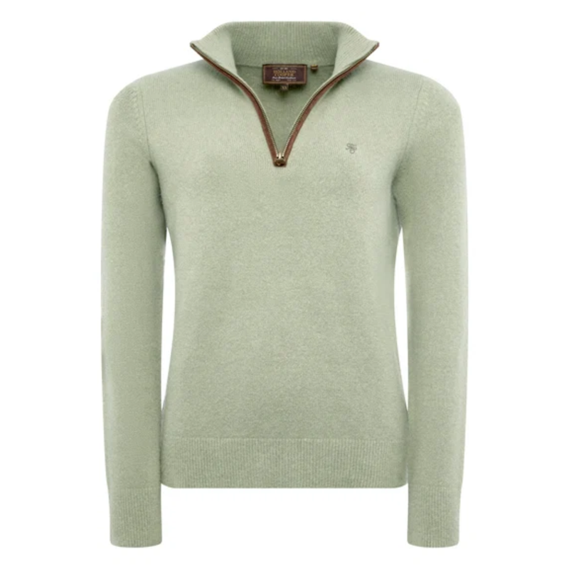 Holland Cooper Country Quarter Zip Knit - Sage-6