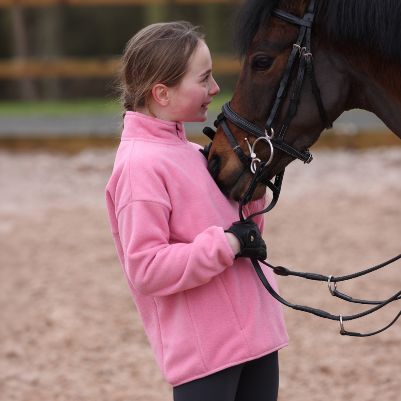 Aubrion Young Rider React Winter Fleece - Candy Floss-13