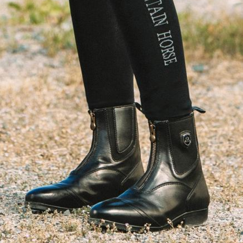 Mountain Horse Xanadu Front Zip Paddock Boots - Black-2