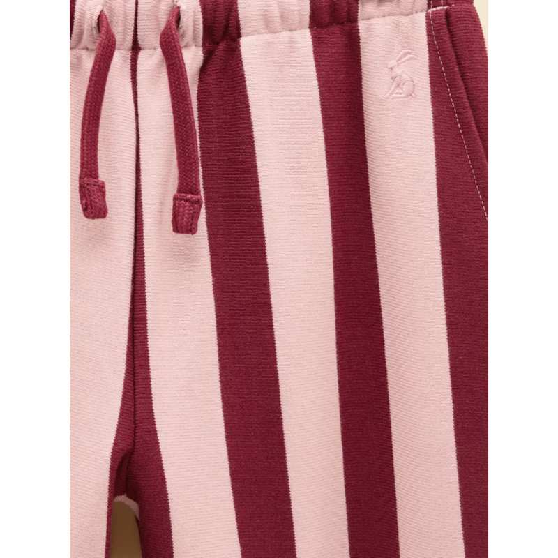 Joules Girls' Sloane Pull On Trousers - Pink Stripe-2