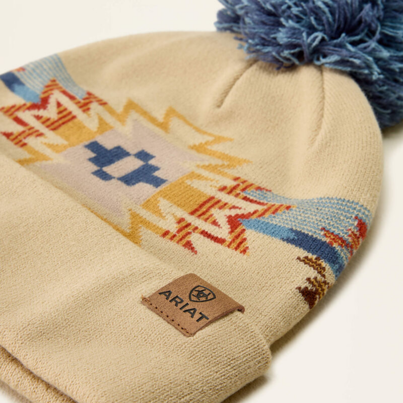 Ariat Women's Serape Beanie - Natural Serape-2